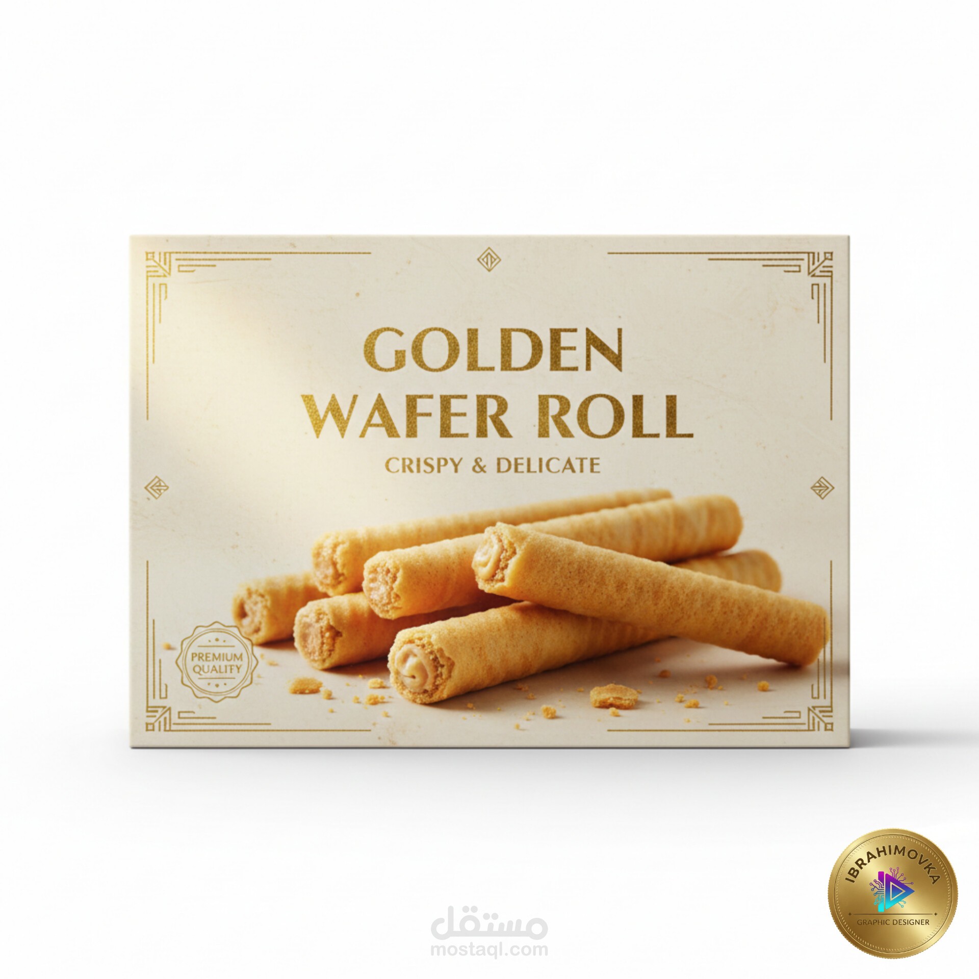 تصميم غلاف علبة بسكويت لأحد المصانع
