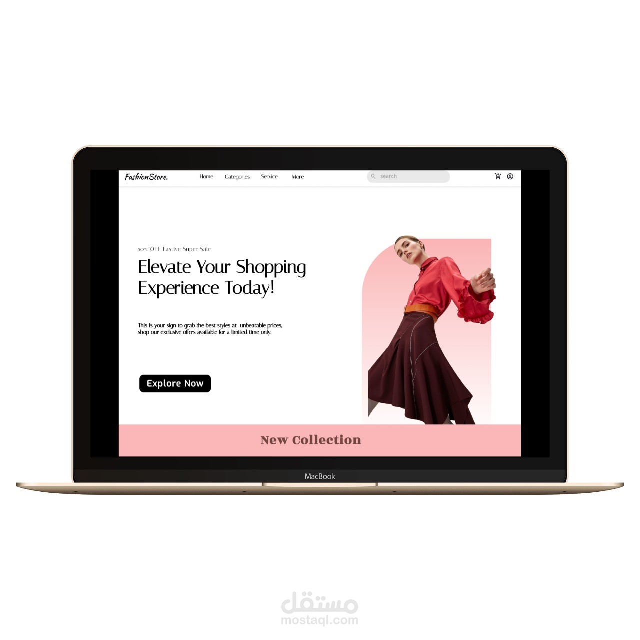 Fashion Store Website – Modern & Trendy E-Commerce UI