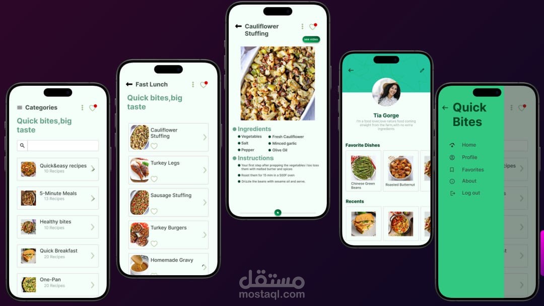 تطبيق ل وصفات اكل