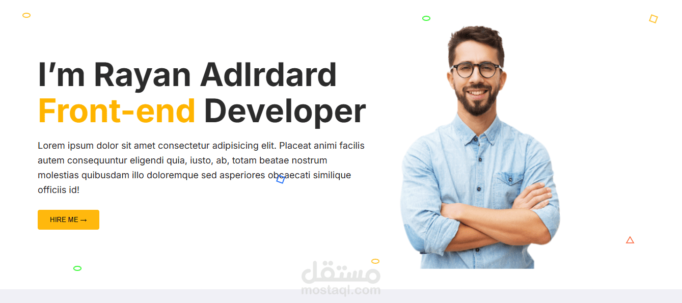 Responsive Developer Portfolio Website