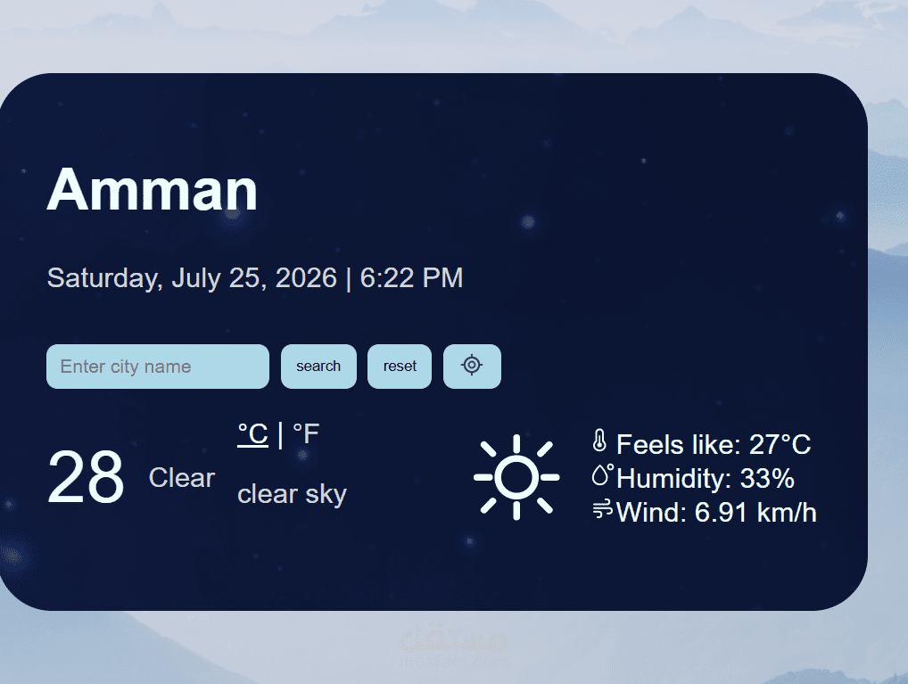 Weather website