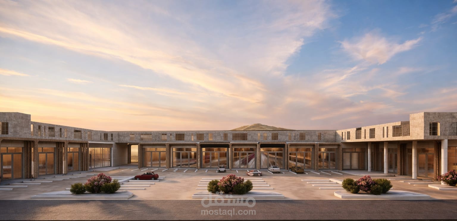 تصميم مبنى متعدد الاستخدام تجاري و فندقي Mixed-use