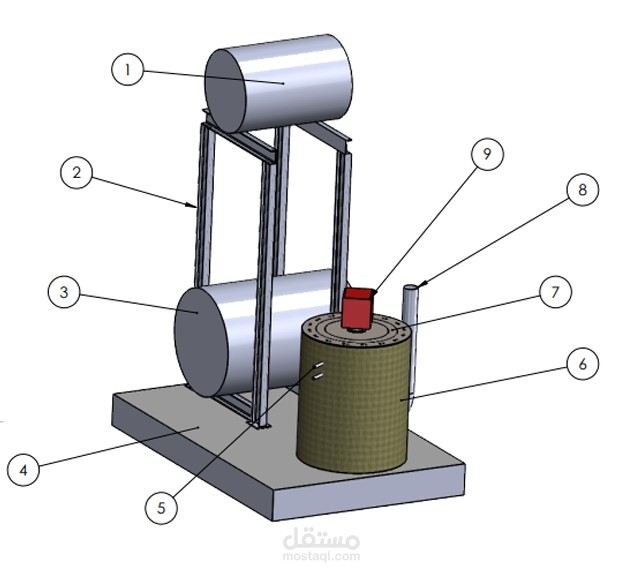 Oil Heater Natural Gas Powered Design, Fabrication