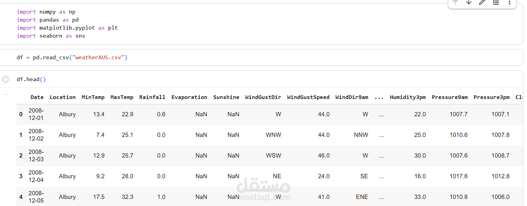 Weather Prediction Using Machine Learning — Australia Weather Dataset