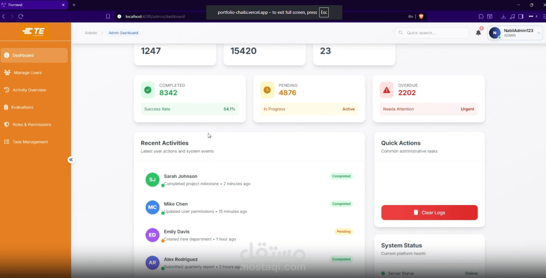 منصّة موارد بشرية متكاملة – TE-Connect Lite