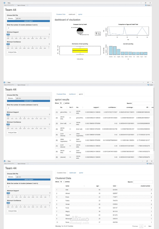 Grocery Data Analysis & Customer Segmentation System using R and Shiny