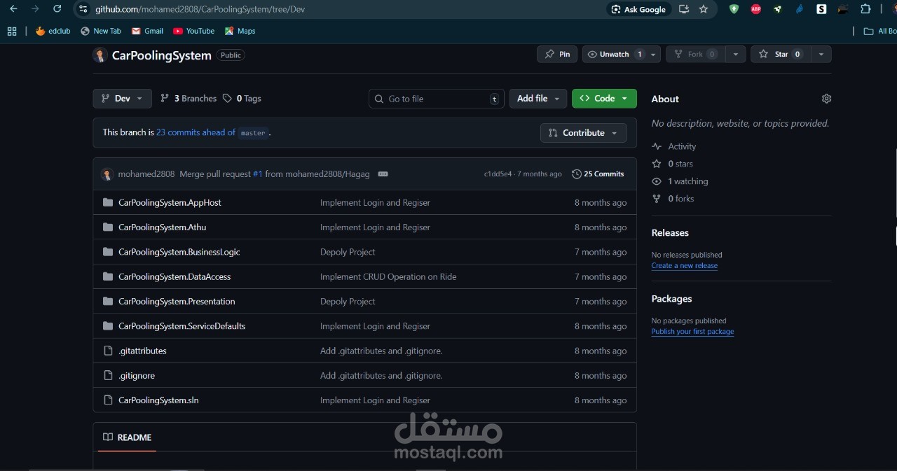 نظام مشاركة الركوب والتنقّل (CarPooling System)