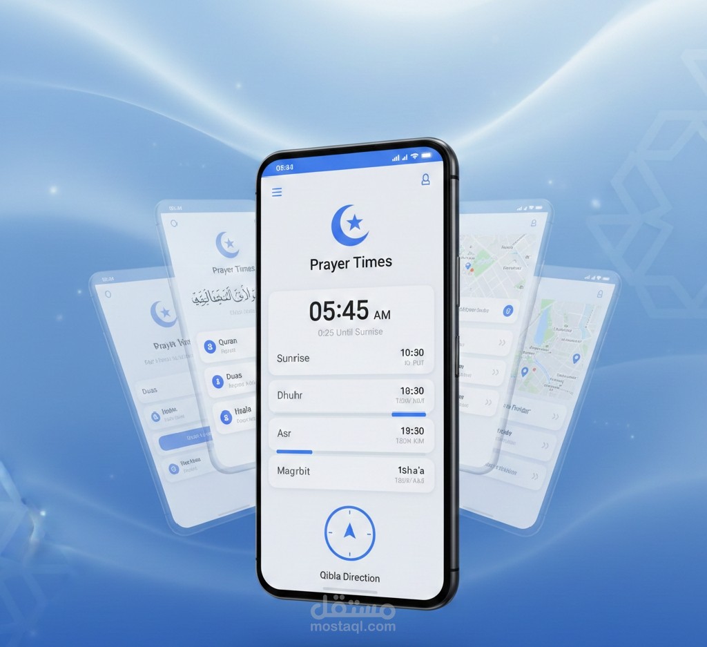 تصميم وبرمجة لتطبيق أدعية وأذكار للهواتف الذكية