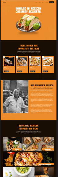 Designing a landing page for a Japanese restaurant