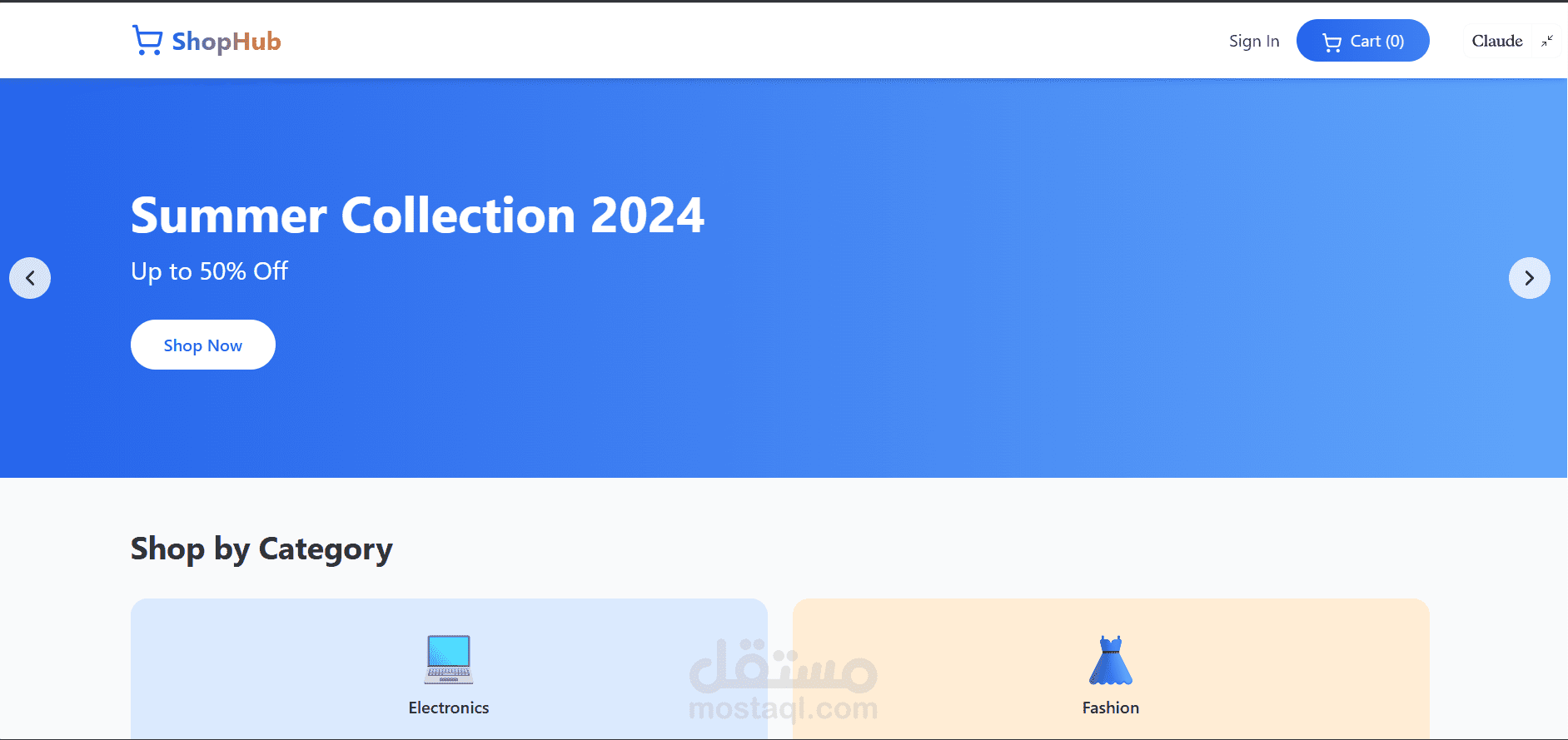 Multi-Vendor E‑Commerce مشروع شامل يغطي المصادقة، CRUD، الدفع، وإدارة