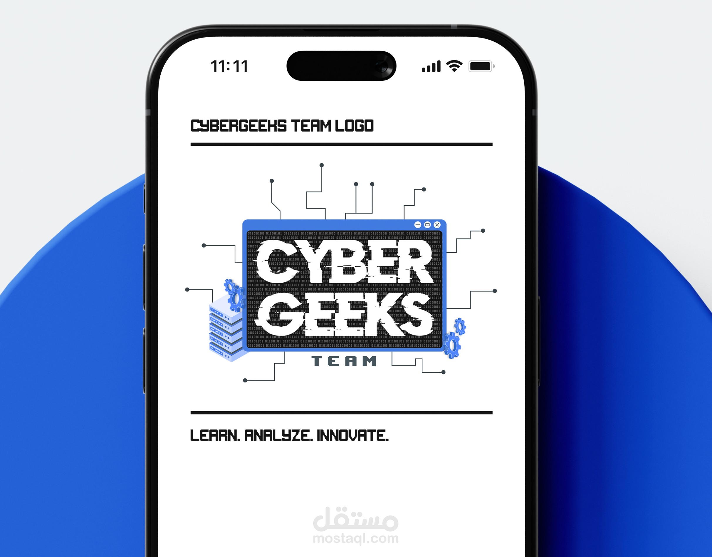 تصميم هوية بصرية وشعار احترافي لفريق CyberGeeks