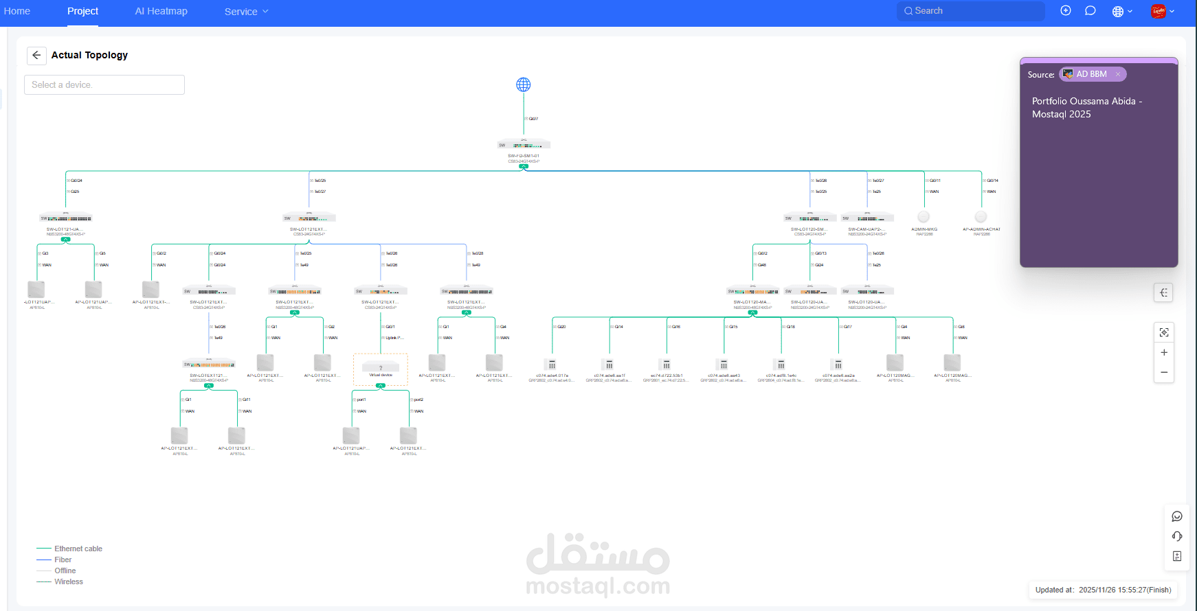 تصميم وإدارة شبكة لاسلكية سحابية (Ruijie Cloud / UniFi)