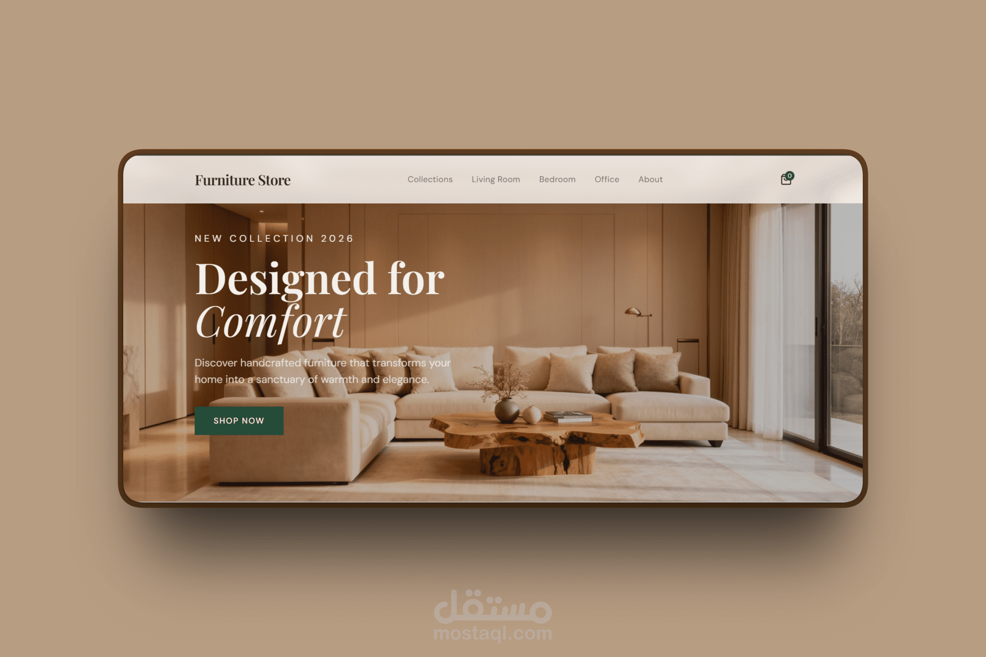Modern Furniture Landing Page