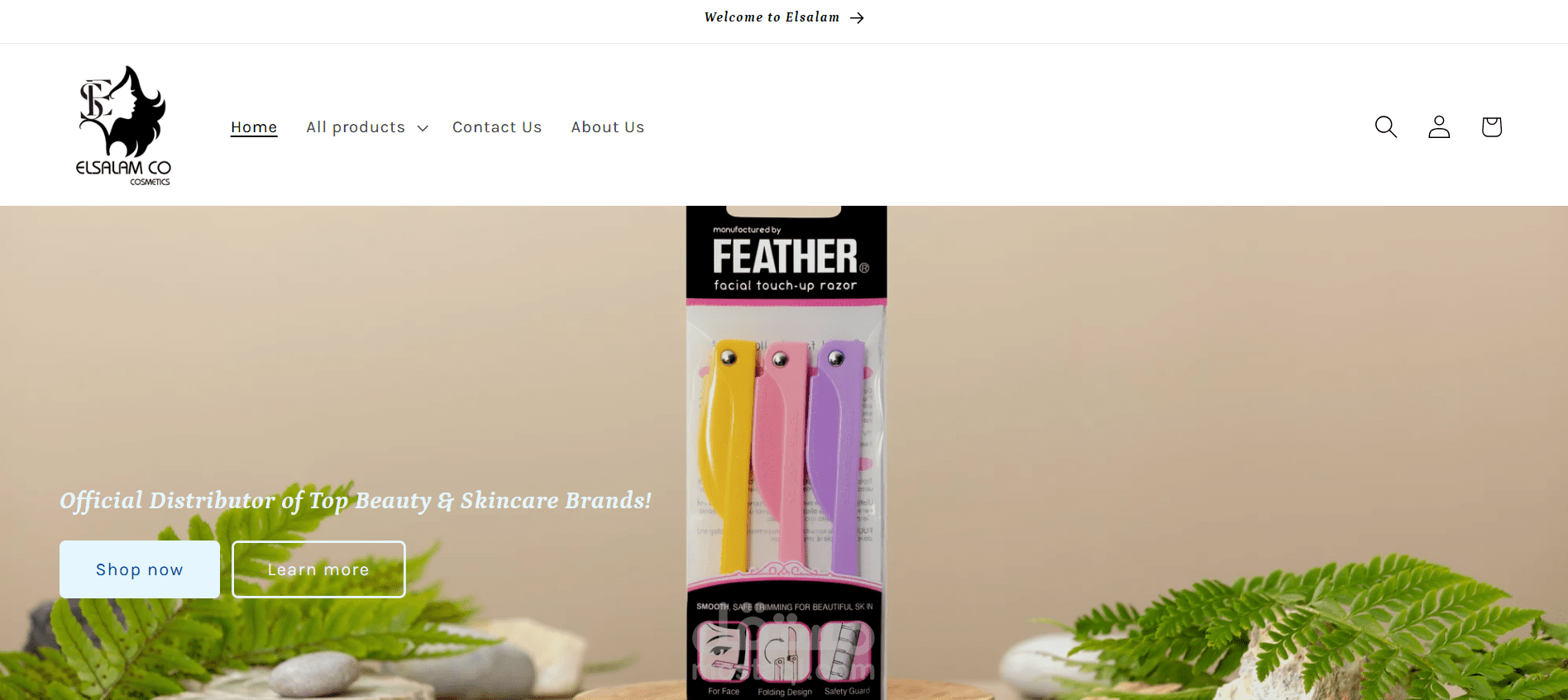 Shopify store (ElSalam Cosmetics)