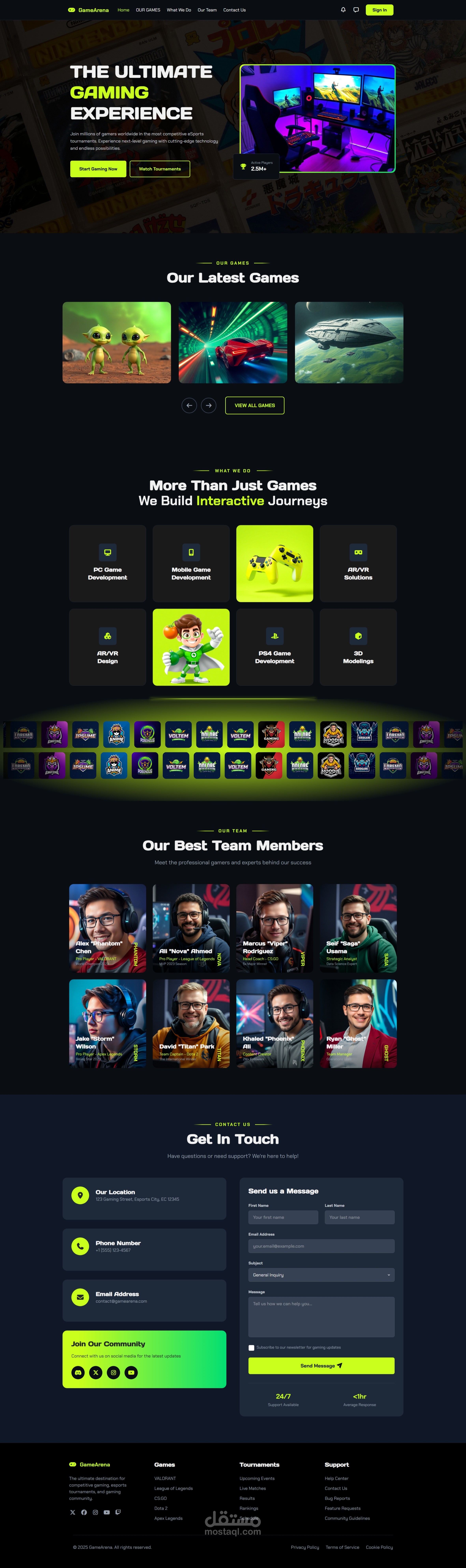 صفحة هبوط لشركة عقارات منفذة باستخدام HTML و CSS و bootStrap