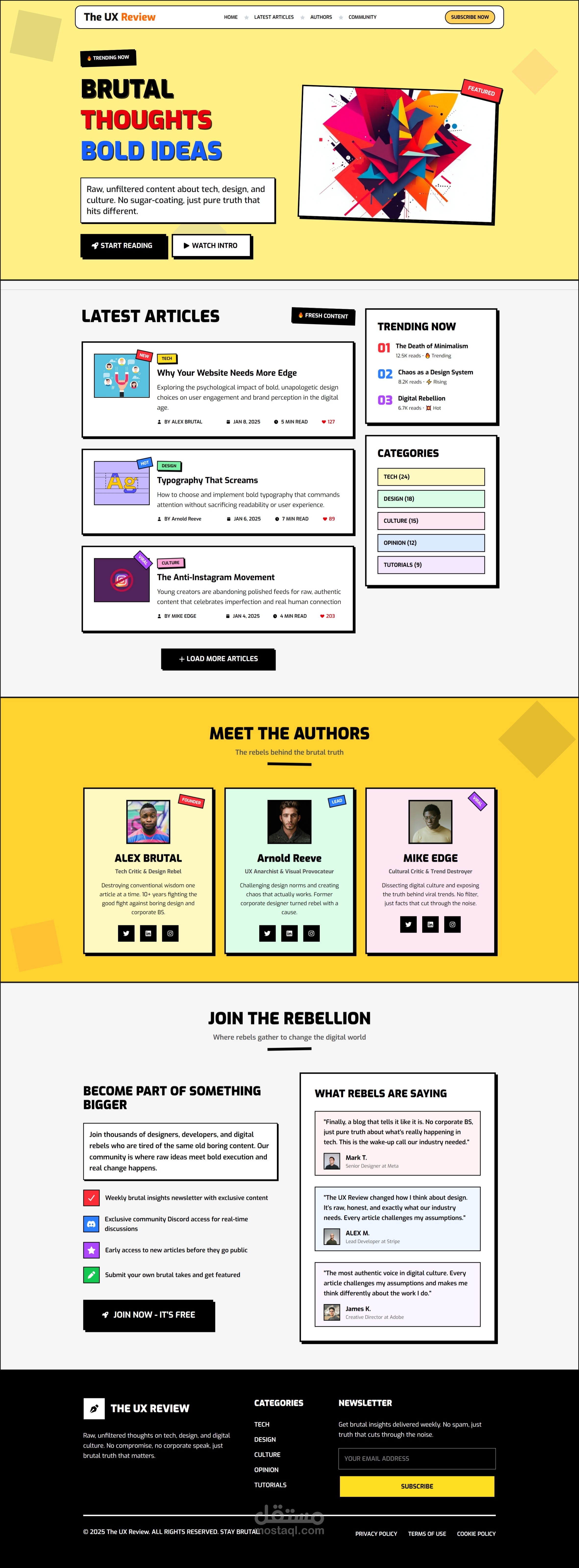 UX Review – Modern Landing Page with Advanced CSS Tricks & Smooth Animations