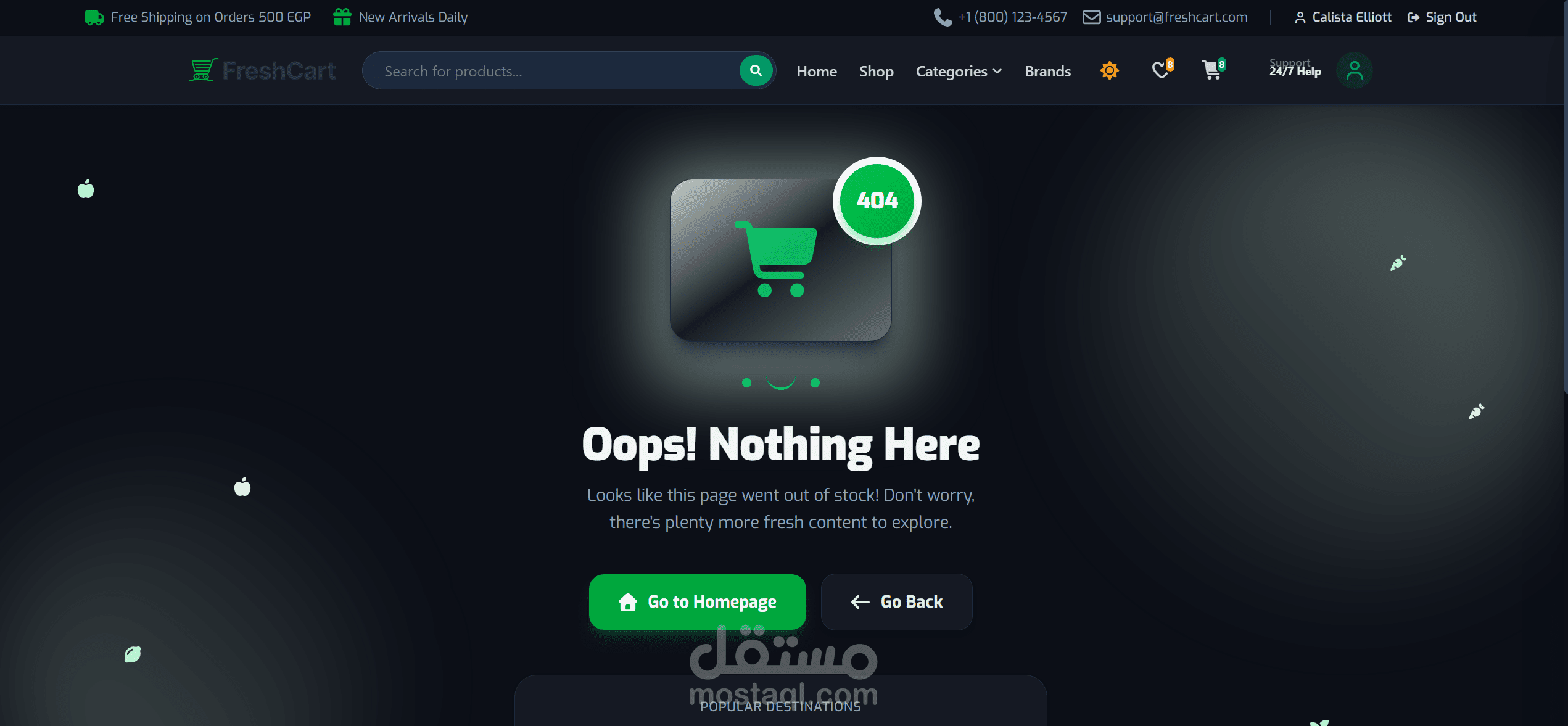 FreshCart E-Commerce Web App
