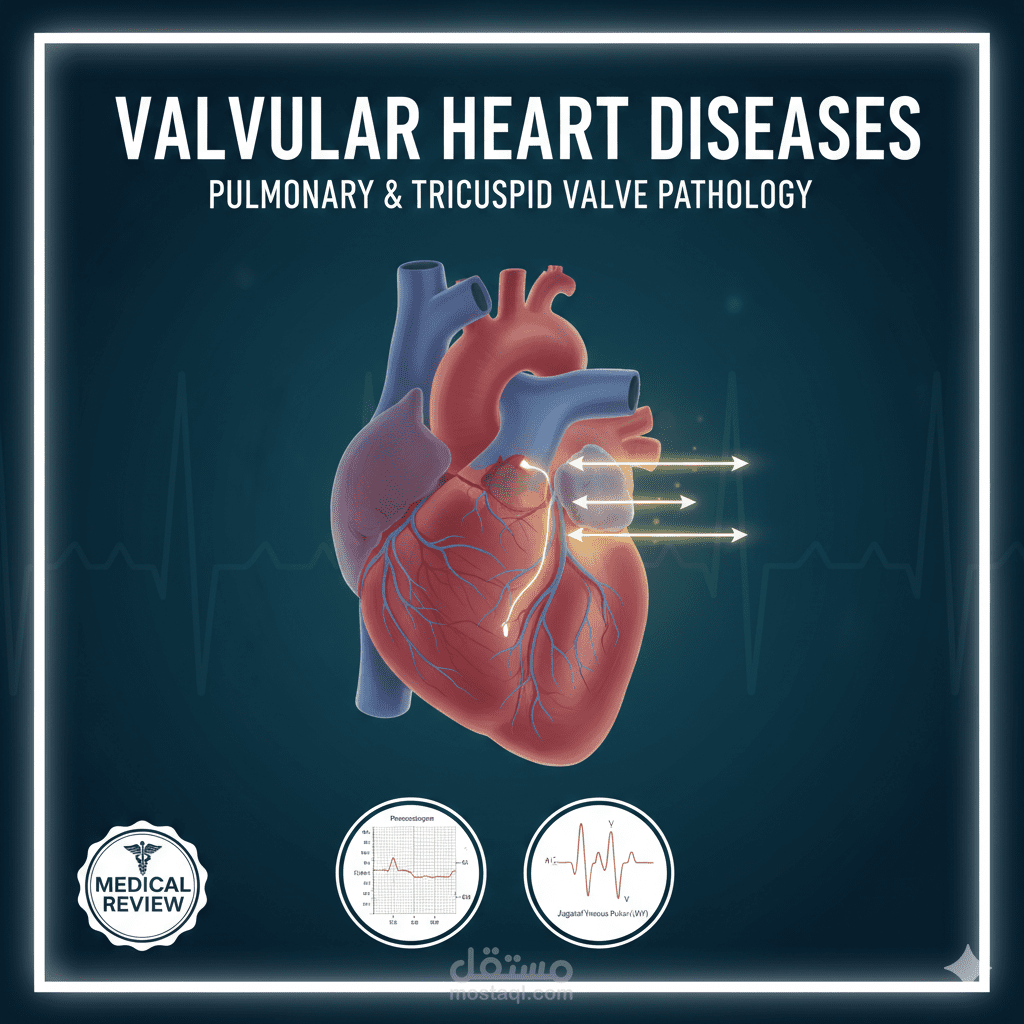 تصميم عرض تقديمي طبي أكاديمي: Valvular Heart Diseases