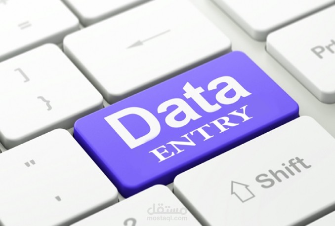 إدخال بيانات — منتجات تجميل (Data Entry for Products)