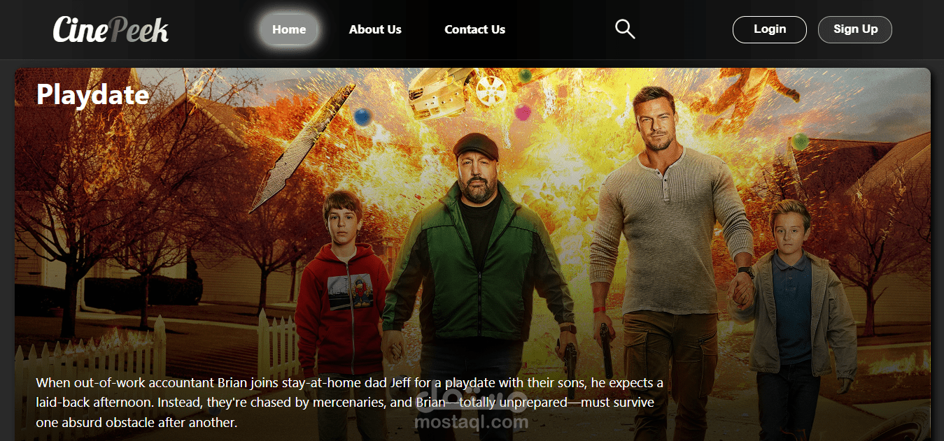 CinePeek – Movies Discovery Website (React Project)