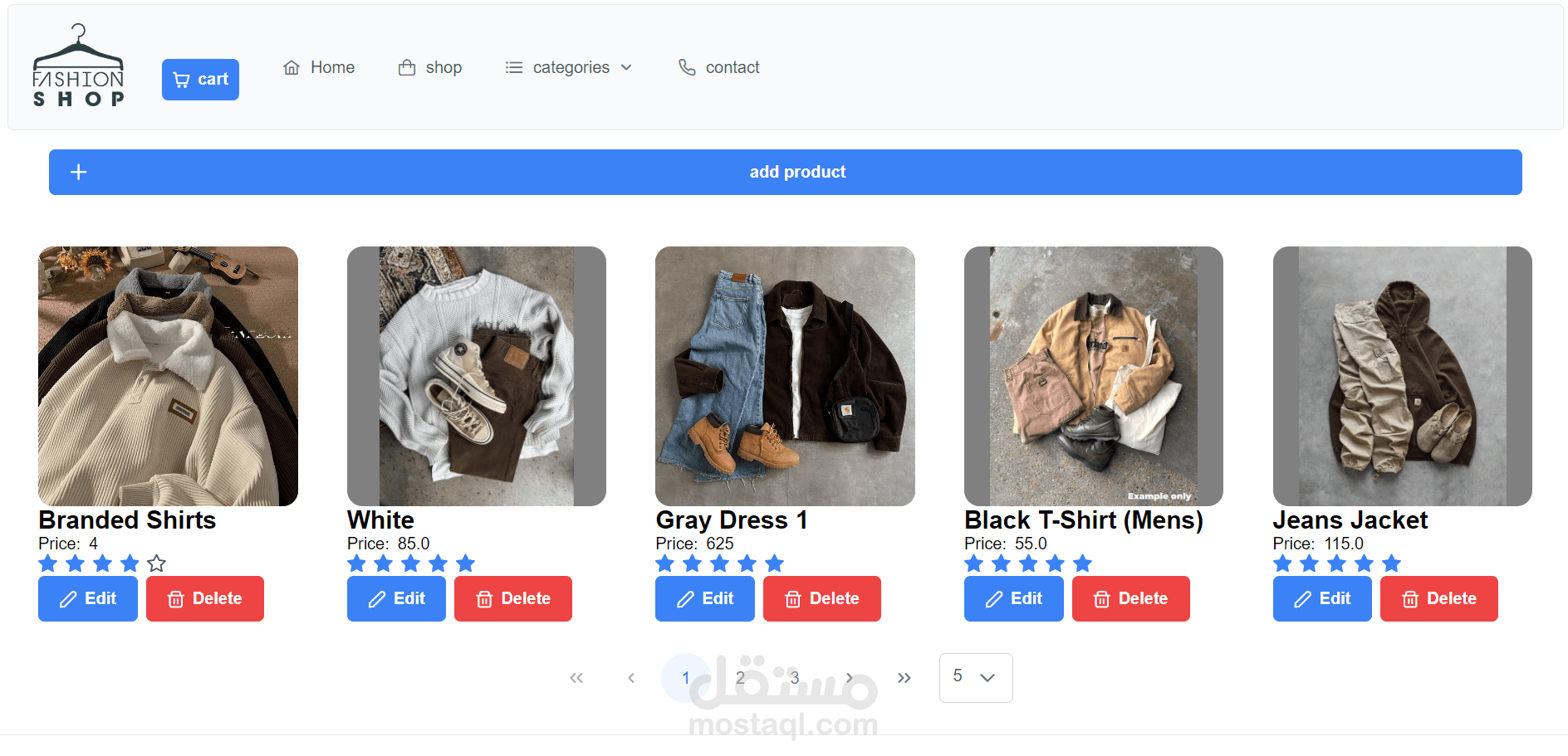Fashion Shop: منصة تسوق إلكترونية للأزياء بتصميم عصري وواجهة سهلة الاستخدام