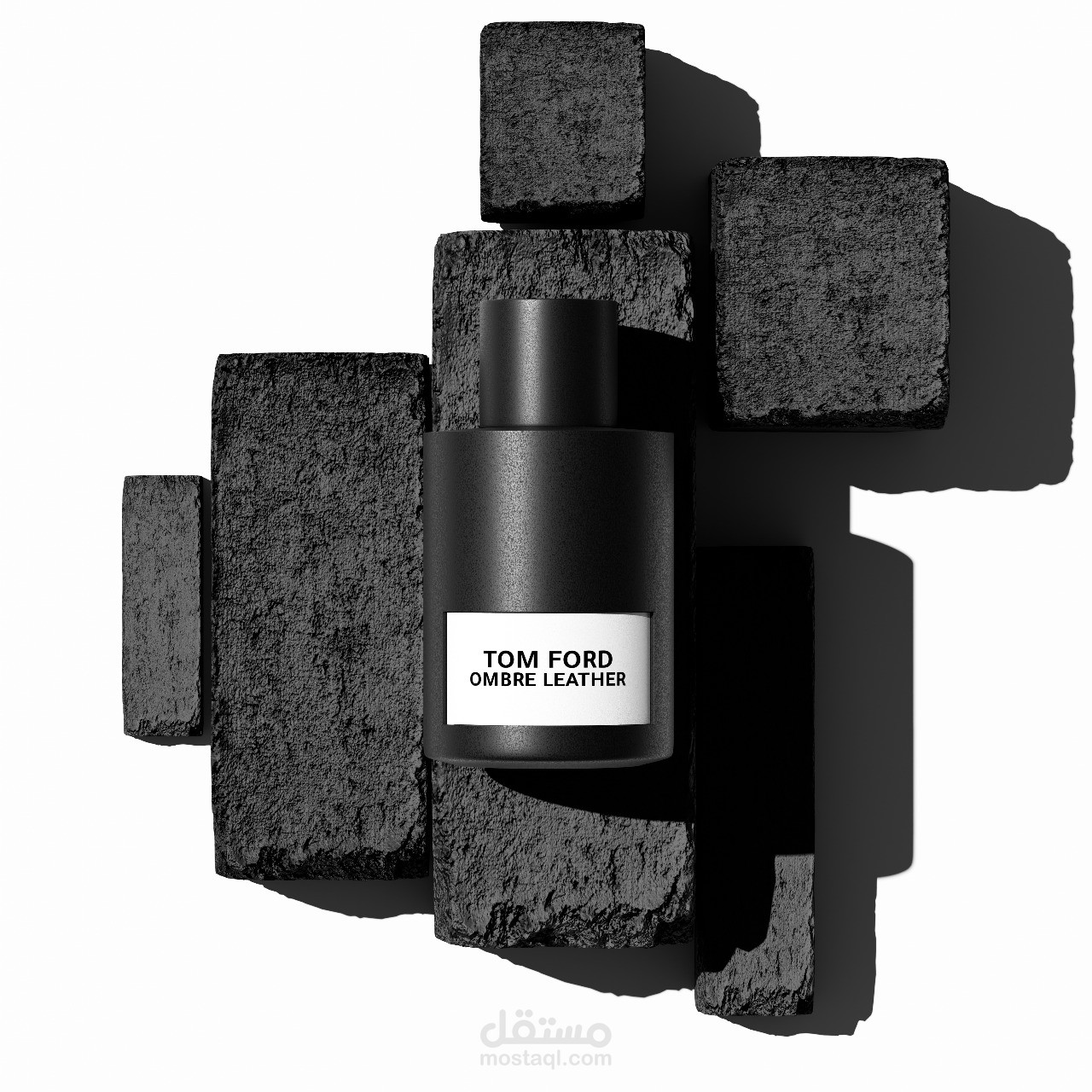 تصميم ورندر 3D لزجاجة عطرTom Ford