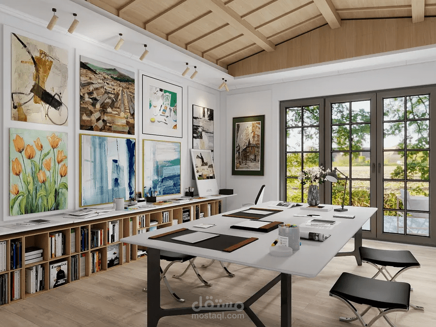 Home Office | Art Gallery Wall Design