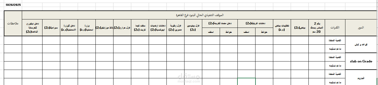 تصميم شيتات اكسيل حسب الطلب