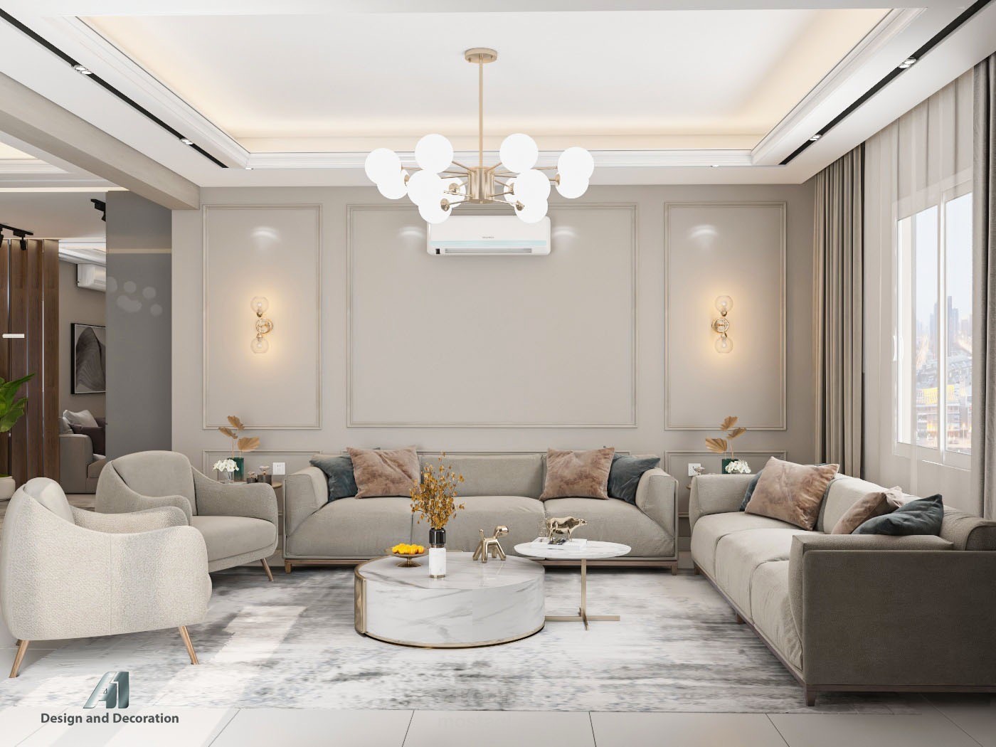 تصميم شقه مودرن عصريه