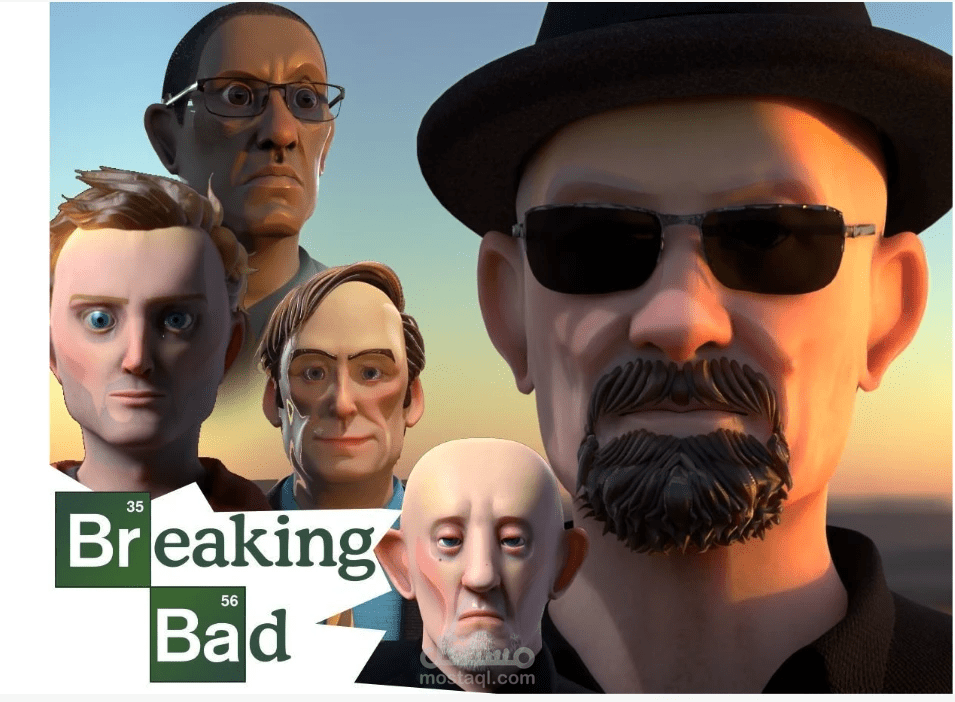 3D breaking bad characters