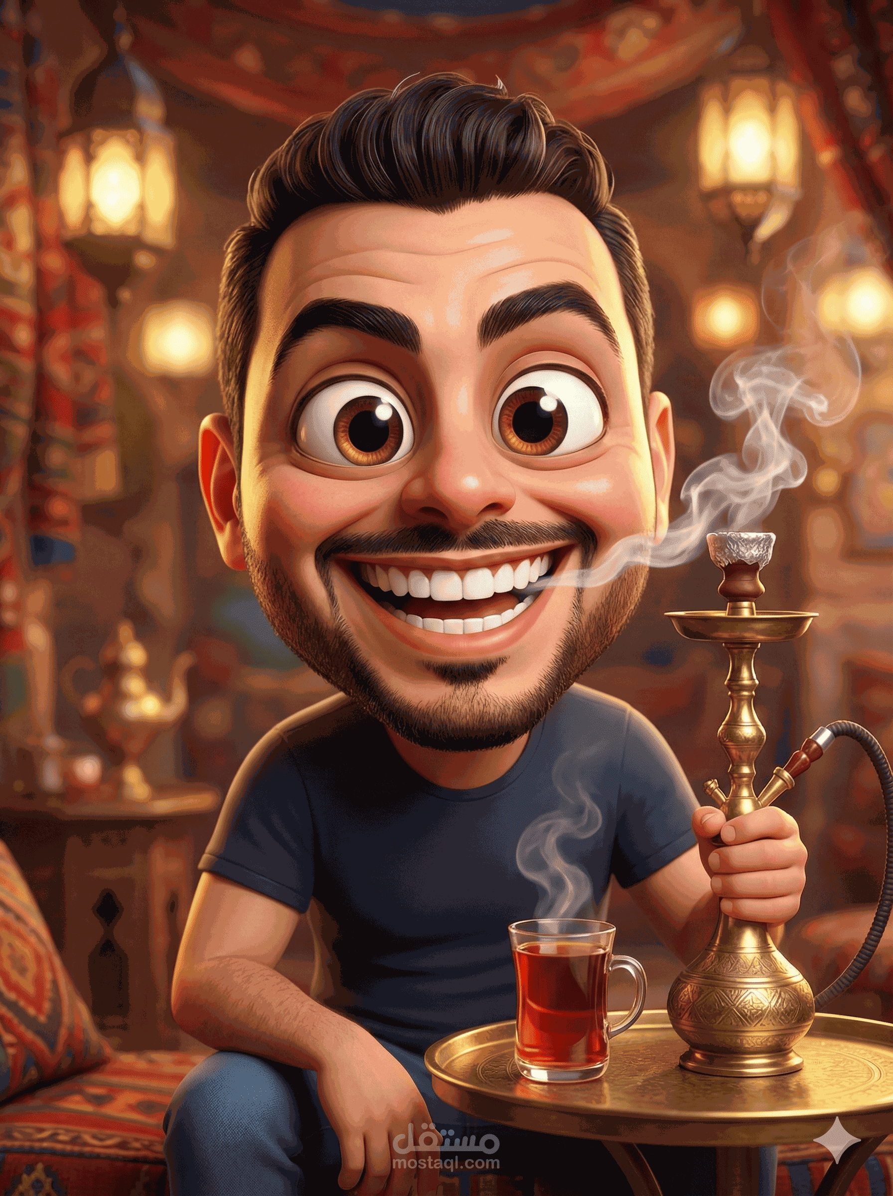 صورة كاريكاتير مضحك 3D