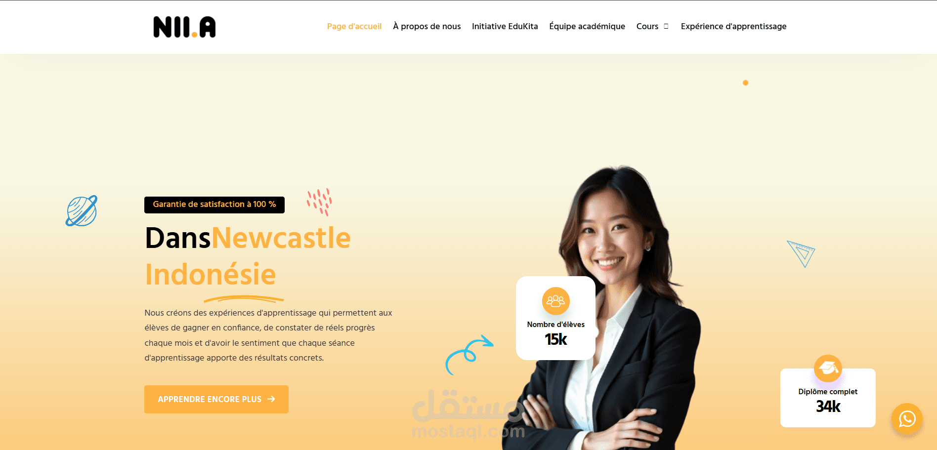 موقع كورسات LMS مبني على ال wordpress