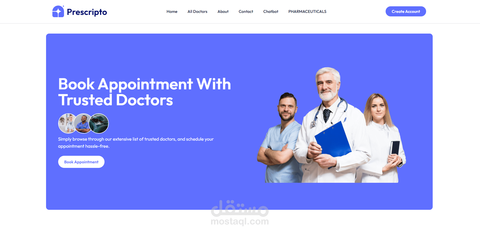 مشروع منصة طبية متكاملة للأطباء والمرضى – باستخدام React