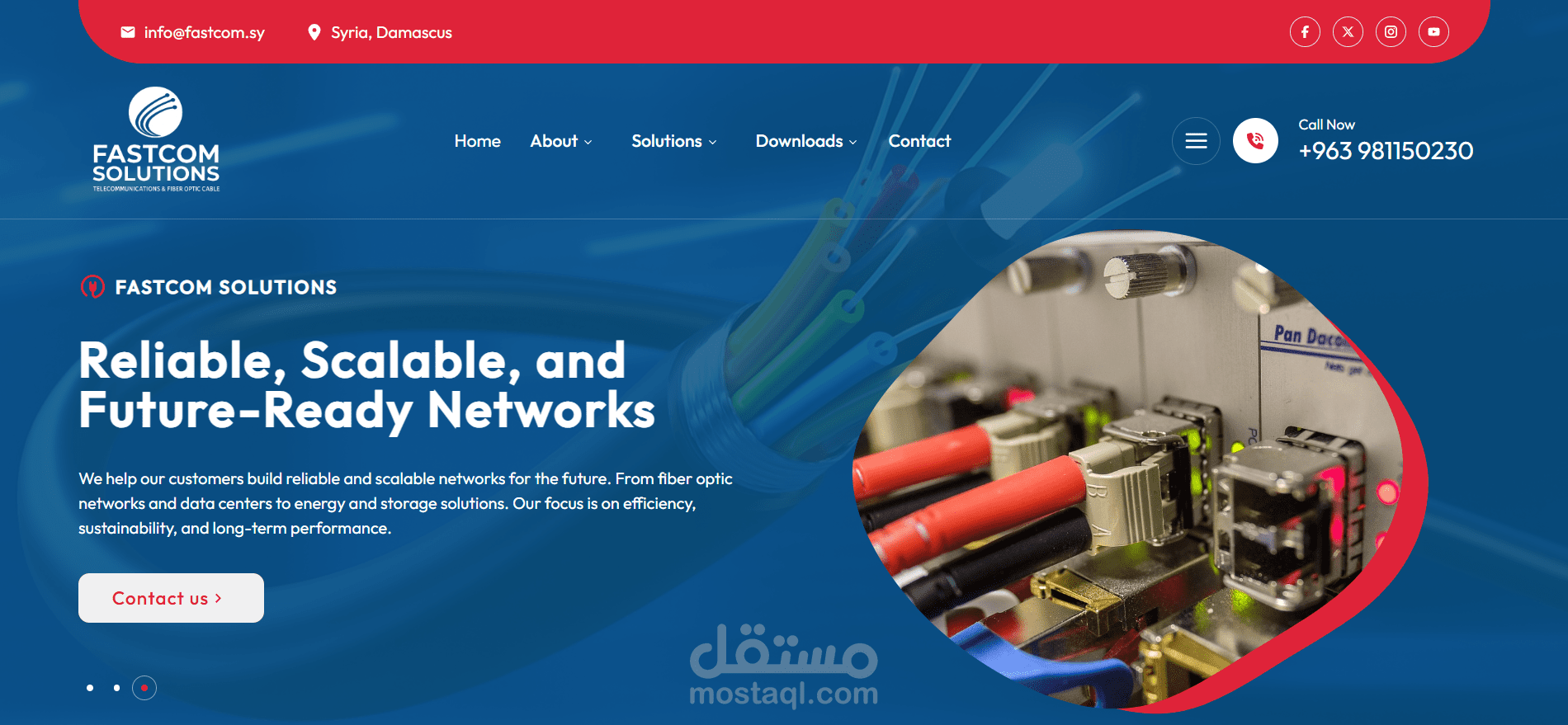 موقع لشركة fastcom