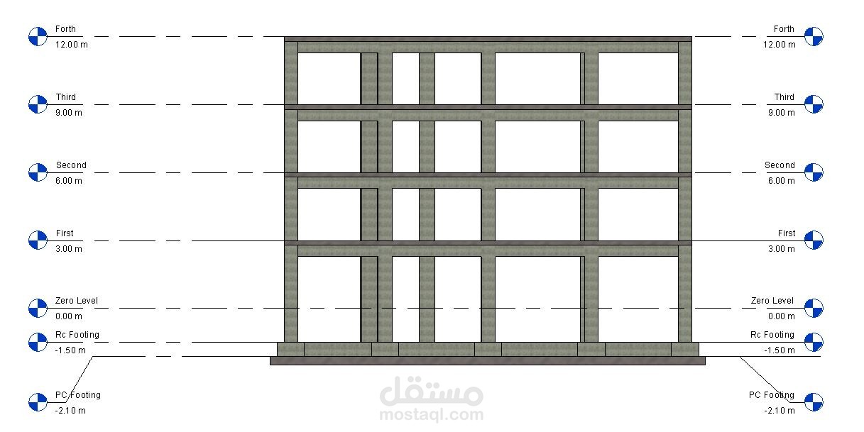 مصنع مكون من اربع طوابق