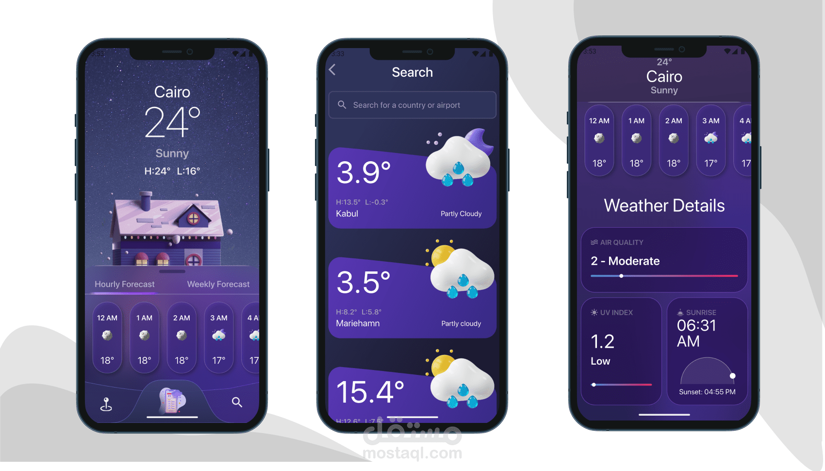 Weatherify - تطبيق طقس عصري وشامل