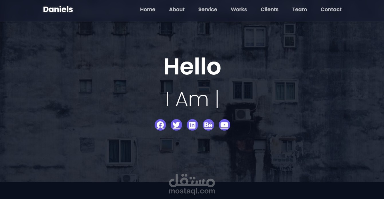 Personal Resume & Portfolio Landing Page