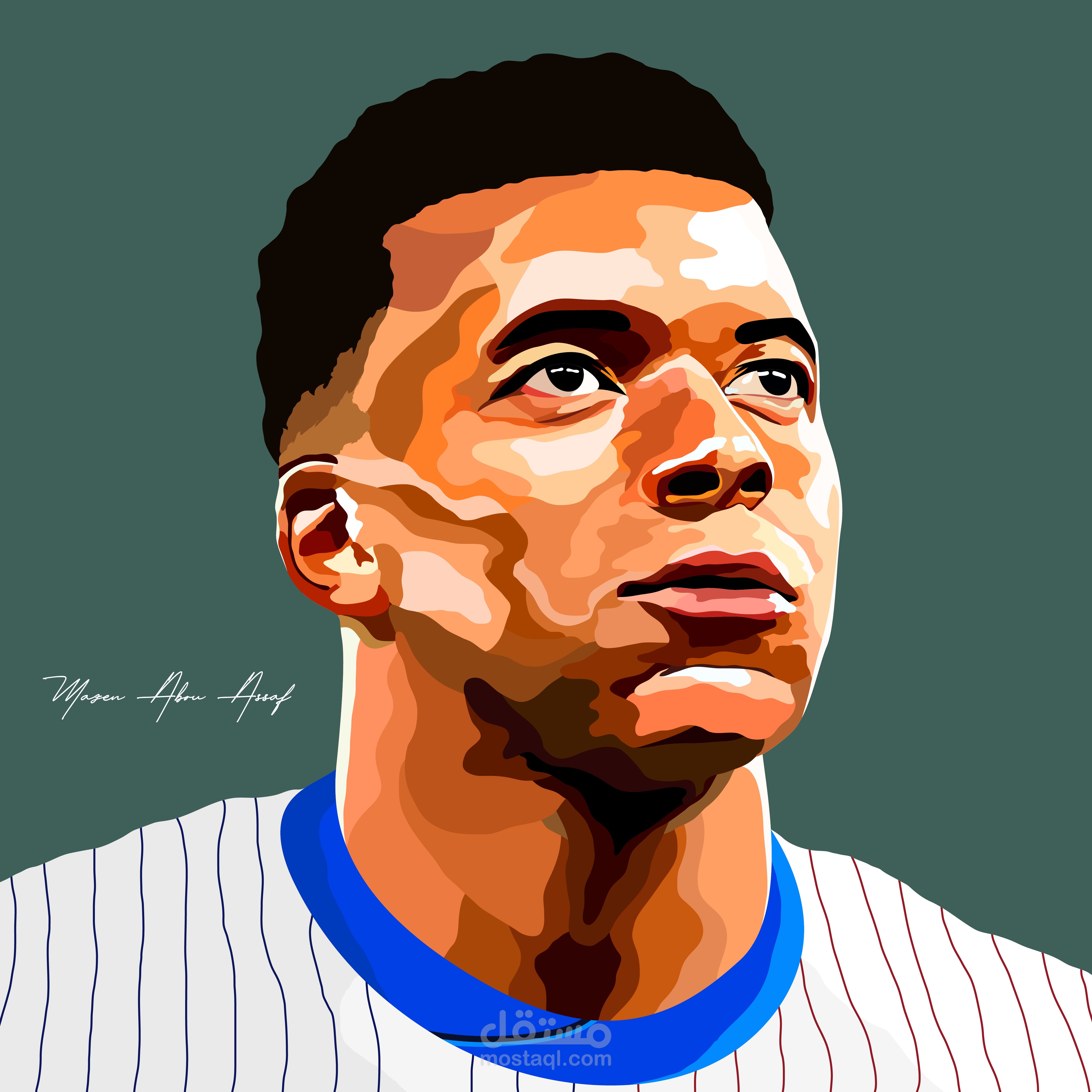 رسم اللاعب Kylian Mbappe