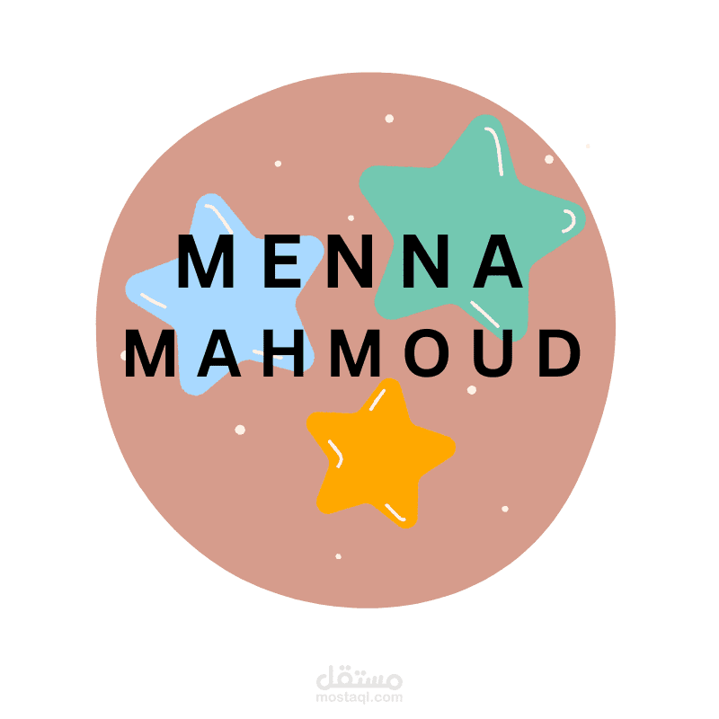 تصميم شعار شخصي بسيط بنمط كرتوني (Personal Minimal Cartoon Logo Design)