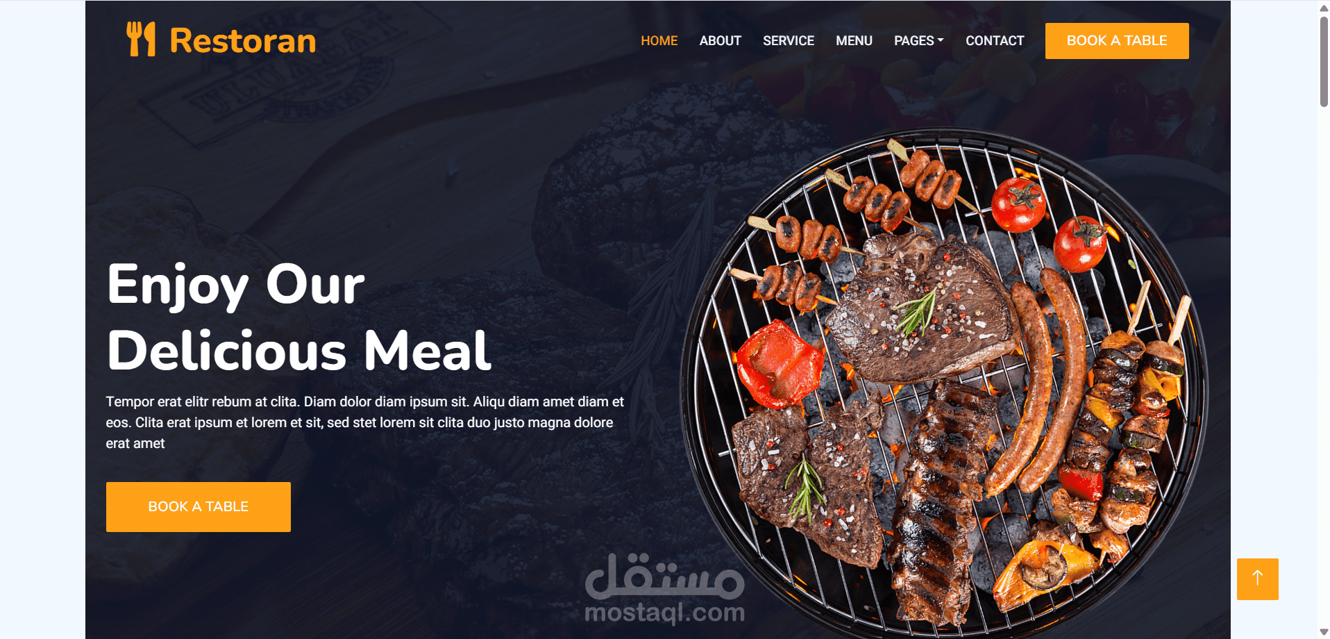 Restoran - Modern Food & Grill Website