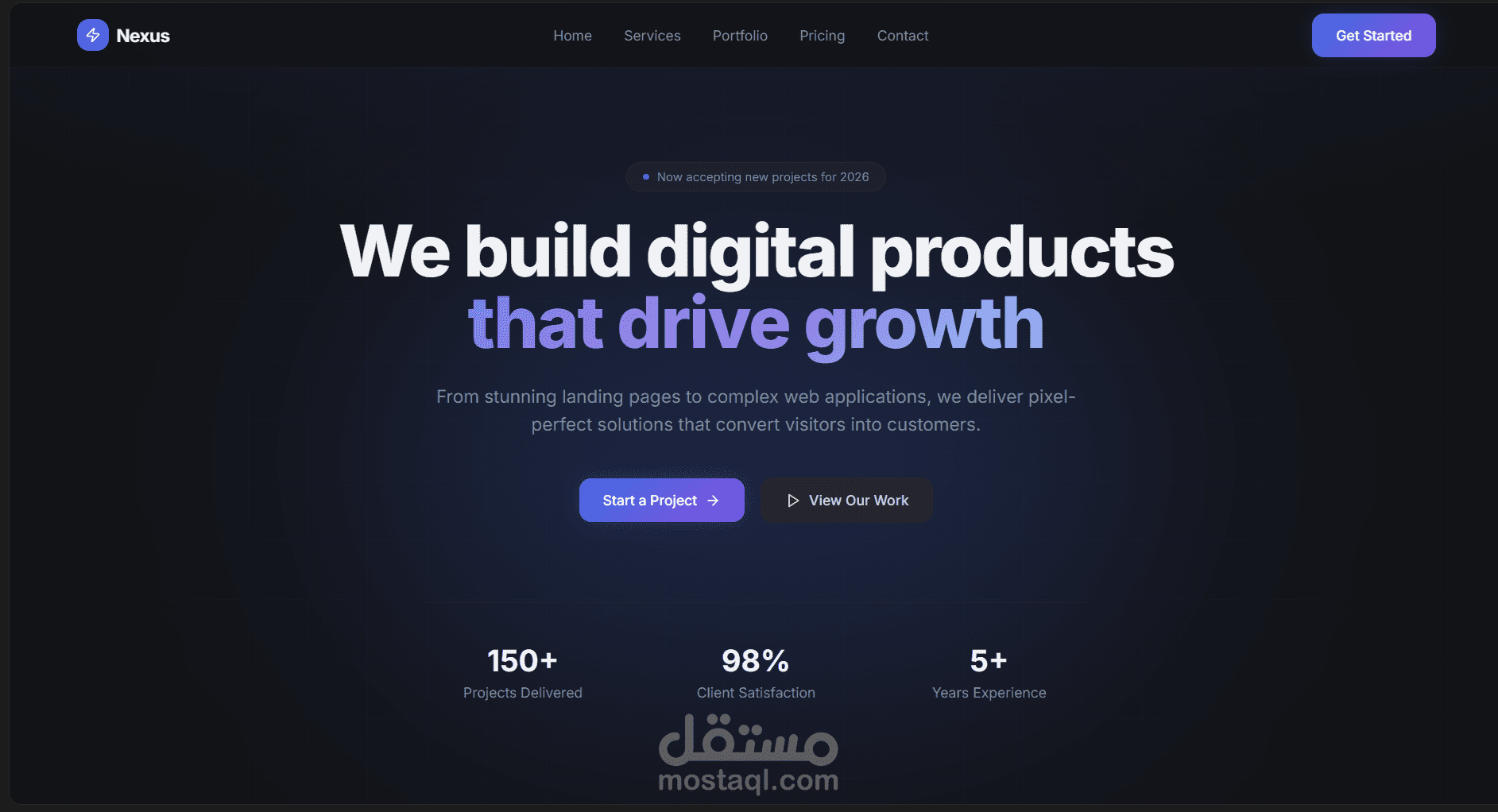 تصميم وتطوير صفحة هبوط احترافية