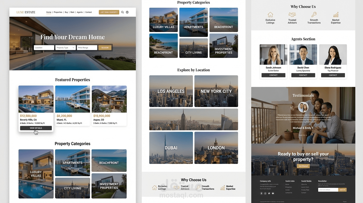 Real Estate Website Design