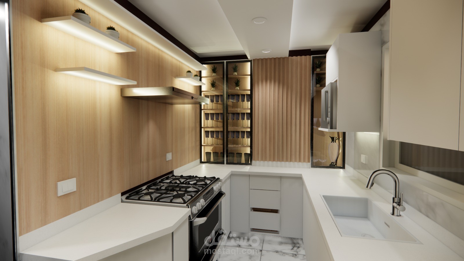 تصميم مطبخ صغير