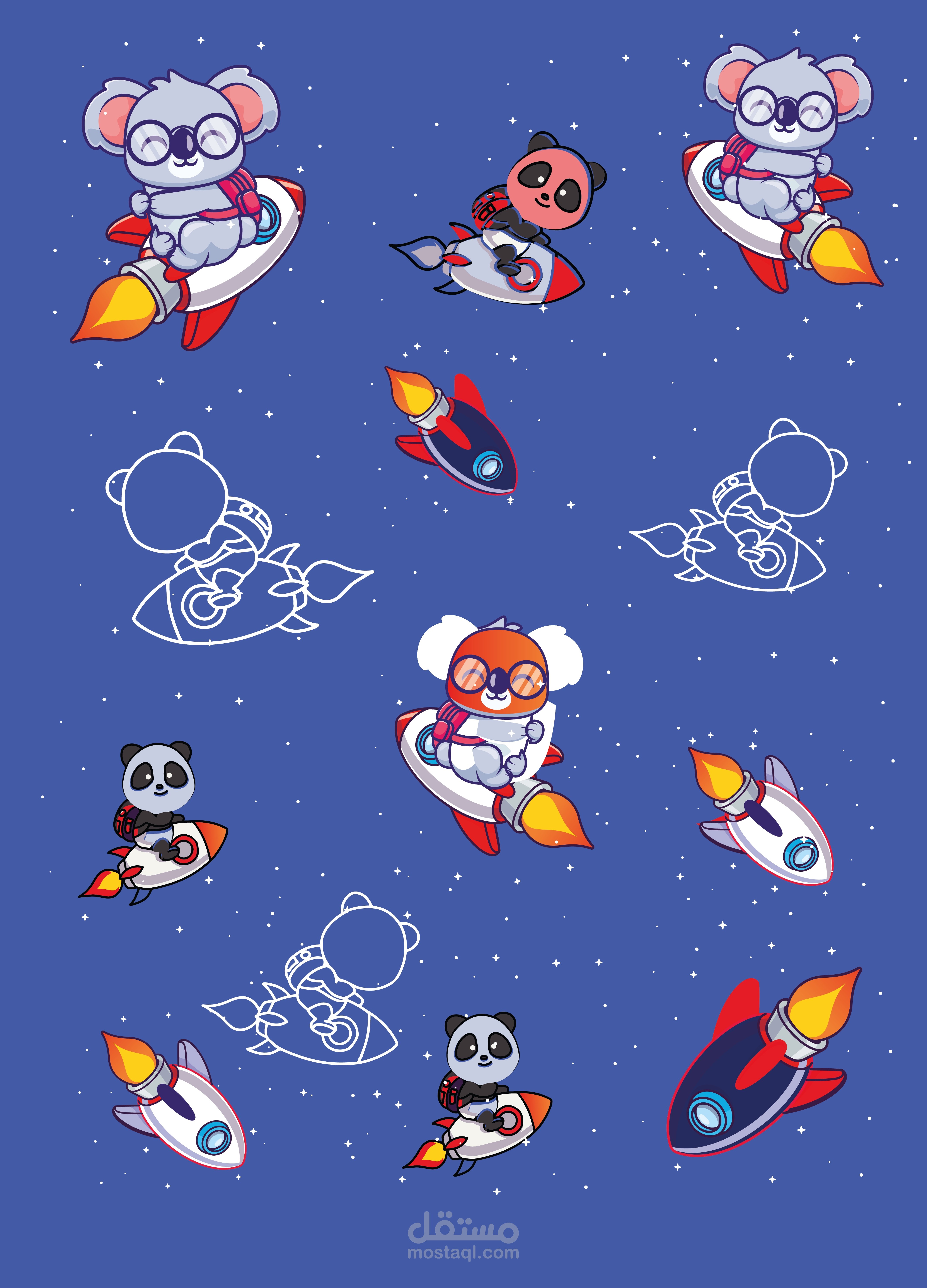 تصميم تيشرت اطفال واضافته على mock up