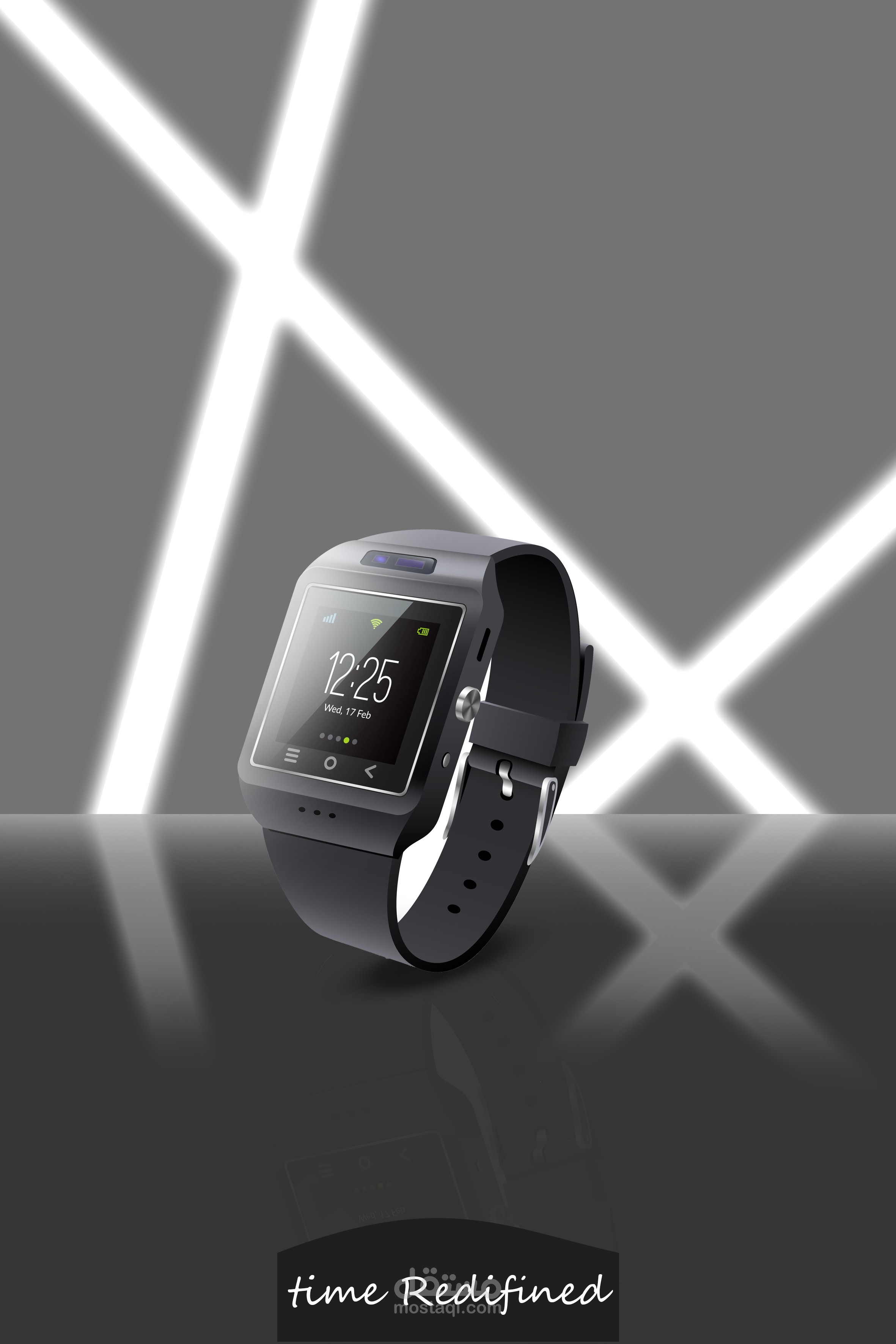 Advertisement wrist watch