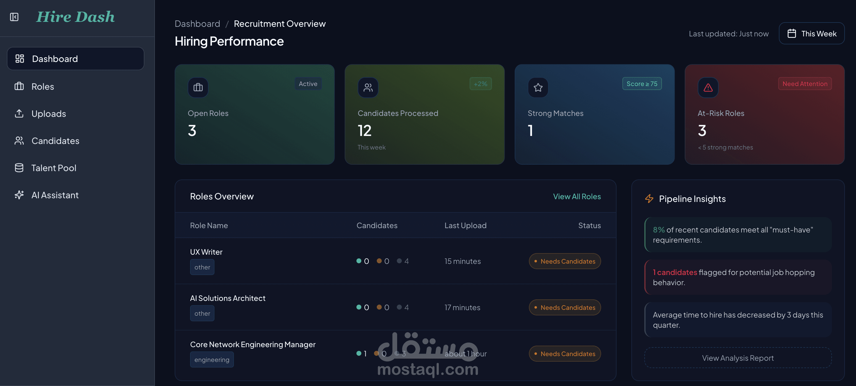 تطبيق HireDash.org