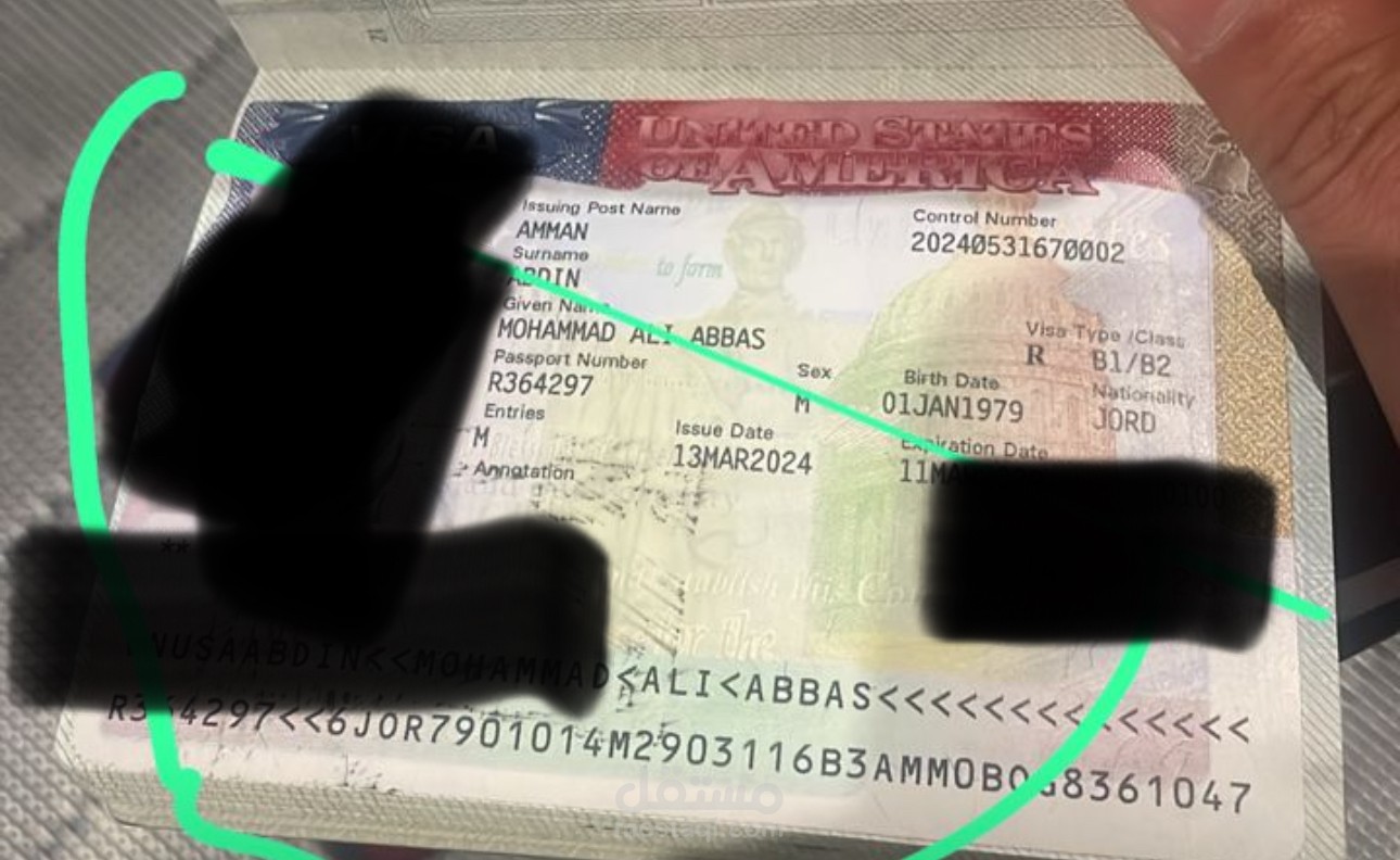 العديد من تأشيرات السفارة الأمريكية والكندية للعديد من العملاء