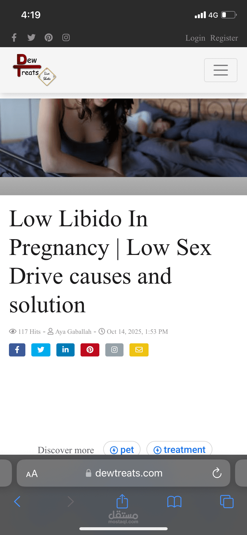 Low libido in pregnancy
