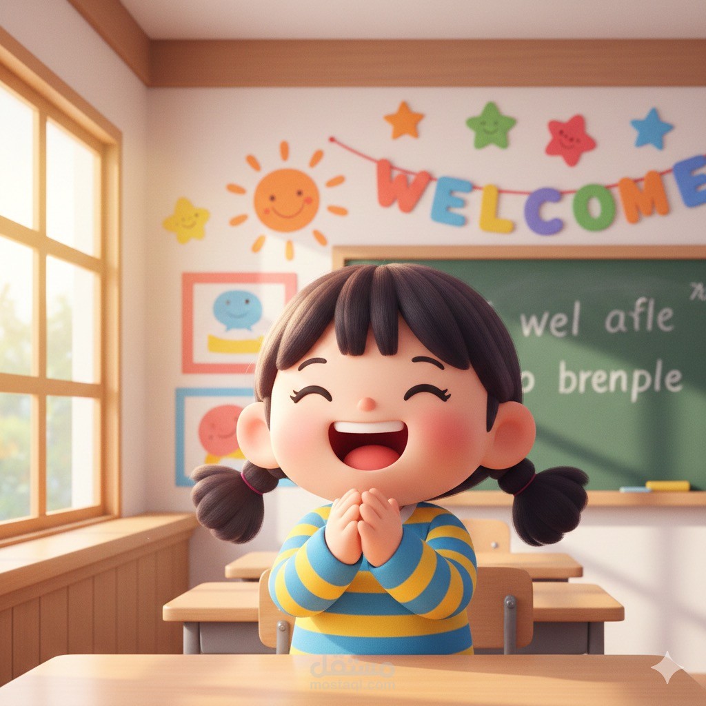 إخراج بصري احترافي لقصص وأوراق عمل الأطفال 3D stylized