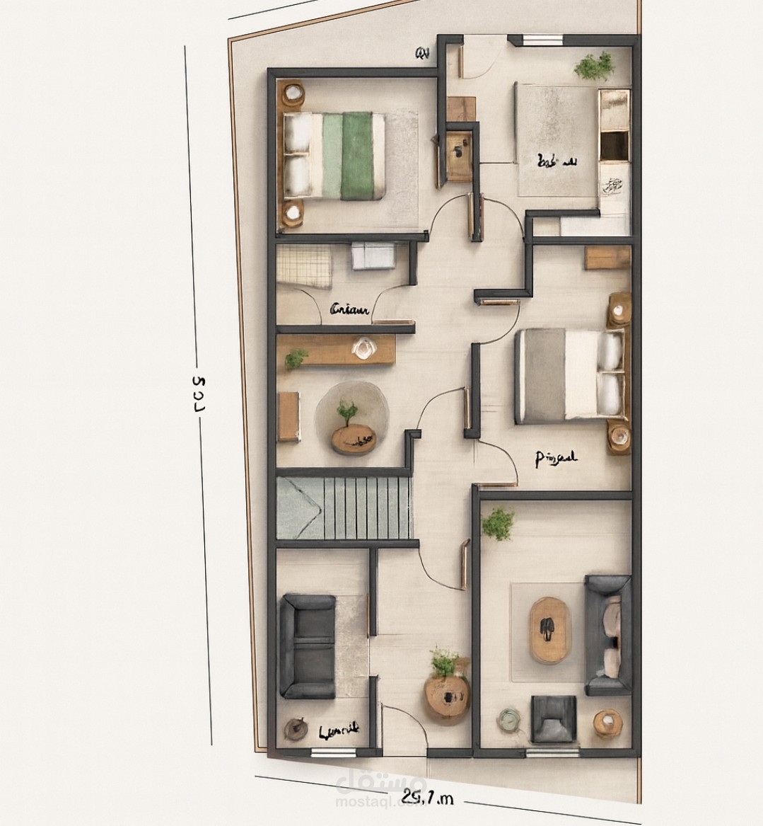 تصميم مخطط معماري حديث